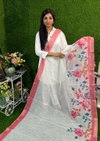 MG 436 Plain Linen Flower Printed Daily Wear Sarees Wholesalers In Surat